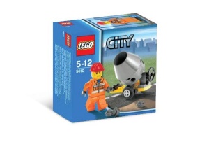 Set 5610 - Town: Builder (Man met cementmolen)- Nieuw