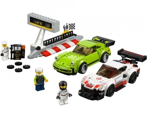 Set 75888-GB Porsche 911 RSR + 911 Turbo gebruikt deels gebouwd *B036