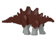 stego01-8G Stegosaurus met lichtgrijze benen (PAKKETZENDING) bruin (klassiek) gebruikt *