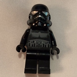 sw0166bG Imperial Shadow Trooper - lange lijn op achterkant gebruikt *0M0000