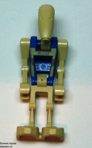 sw300 Star Wars:Star Wars- Battle Droid piloot BLAUWE torso GEEL insigne NIEUW *0M0000