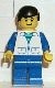 trn031G Jas met twee zakken, blauw hemd, blauwe broek, zwart haar gebruikt *0M0000
