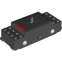 x1688-11G Treinmotor 9 volt radiografisch LET OP INFRAROOD SYSYEEN zonder assen en wielen, geen snoer zwart gebruikt *5D0000