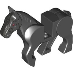10352c01pb02-11 Paard nieuwe type beweegbare benen grijze teugels zwart NIEUW *0D000
