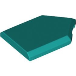 22385-39 Tegel 2x3 zeskantig turquoise, donker NIEUW *1L145