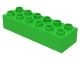 2300-36 DUPLO steen 2x6 (LET OP: DUPLO IS VRIJWEL ALTIJD PAKKETPOST) groen, helder NIEUW *