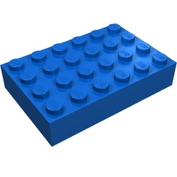 2356-7G Steen 4x6 blauw gebruikt *5K0000
