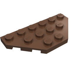 2419-8G Platte plaat 3x6 twee afgekapte hoeken bruin (klassiek) gebruikt *