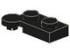 2430-11 Scharnierplaat 1x2 HORIZONTAAL TOP zwart NIEUW *1L0000