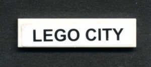 2431pb062-1G Tegel 1x4 lego city (Sticker) wit gebruikt *5t04-02