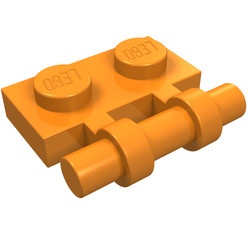 2540-4 Platte plaat 1x2 met OPEN hendel oranje NIEUW *1L293