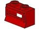 27c01-5G Raam 1x2 breed x1- KLASSIEK met glas rood gebruikt *1L0000