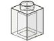 3005-12G Steen 1x1 transparant gebruikt *1A002