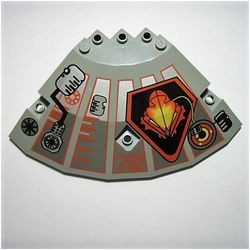 30117pb05-9 Paneel 10x10x2 1/3 schotel-top UFO logo- rechts lichtgrijs (klassiek) gebruikt *