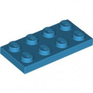 3020-153 Platte plaat 2x4 blauw, donkerazuur NIEUW *1L206+7+8+9
