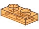 3023-98 Platte plaat 1x2 transparant oranje NIEUW *1L168+9+70