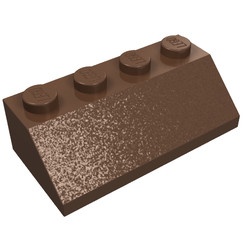 3037-8G Dakpan 45 graden 4x2 bruin (klassiek) gebruikt *1L417