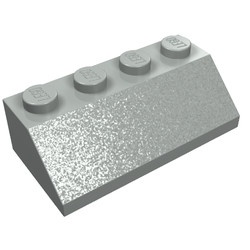 3037-9G Dakpan 45 graden 4x2 lichtgrijs (klassiek) gebruikt *1L417