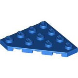 30503-7 Platte plaat 4x4 afgekapte hoek blauw NIEUW *