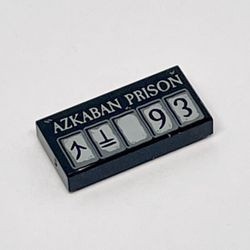 3069bpb0818-11 Tegel 1x2 AZKABAN PRISON zwart NIEUW *