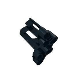32191-11 Technic, Sierpaneel # 2 Large Short, Large Holes, Side B zwart NIEUW *4T067