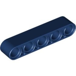 32316-63G Technic, Hefbalk 1x5 dik blauw, donker NIEUW *1DT00