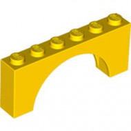 3307-3 Steen, boog 1x6x2 (dikkere top) zie ook 12939) geel NIEUW *