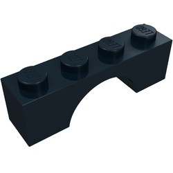 3659-11G Steen, boog 1x4x1 hoog zwart gebruikt *