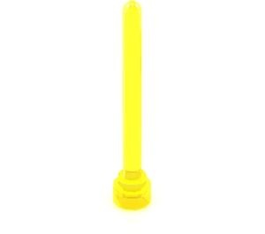 3957-19G Antenne 1x4 noppen hoog transparant geel gebruikt *1L180
