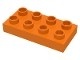 40666-4 DUPLO plaat 2x4 oranje NIEUW *