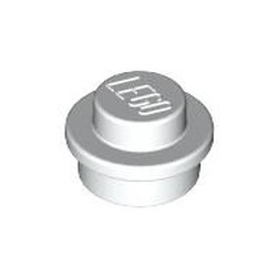4073-1 Platte plaat 1x1 rond wit NIEUW *1L208/09