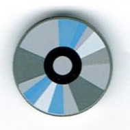 4150px35-86G Tegel 2x2 rond CD grijs, licht (blauwachtig) gebruikt *5T07-03