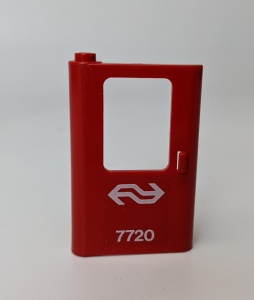 4181pb048-5G Trein, Deur 1x4x5 links met NS-logo en ' 7720' (Sticker) rood gebruikt *1D0000