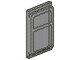 4183-13 Glas voor treindeur met ribbels, lip onder en boven transparant zwart NIEUW *1L000