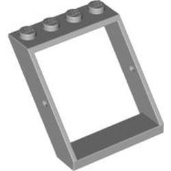 4447-86G Dakraam4x4x3- type zonder bodempaneel (Ruit zie 4448) grijs, licht (blauwachtig) gebruikt *