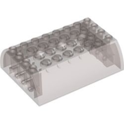 45411-13G Dakpan 8x6x2 dubbel transparant bruin (naam was: trans ZWART) gebruikt *