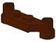 4590-8 Platte plaat 1x4 offset (plaat 2 x1+gaten links en rechts) bruin (klassiek) NIEUW *1L319