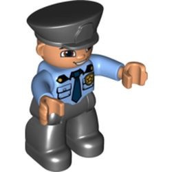 47394pb169a-G Duplo Lego Ville, man, politieagent gebruikt *