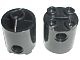 30361-11 Steen, 2x2x2 rond (Robot Body) (loc 03-03) Zwart NIEUW loc