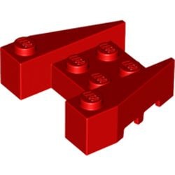 50373-5 WigSTEEN 3x4 verhoogde zijkanten zijsleuven rood NIEUW *