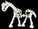 59228-159 Skelet- paard wit, lichtgevend NIEUW *0D000