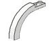 6060-1 Steen, boog 1x6x3 1/3 (90 graden) wit NIEUW *1L094