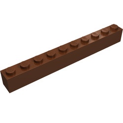 6111-88G Steen 1x10 bruin, roodachtig gebruikt *5K0000