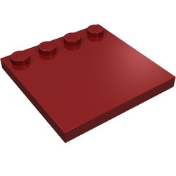 6179-59G Tegel 4x4 met noppen zijkant rood, donker gebruikt *5K0000