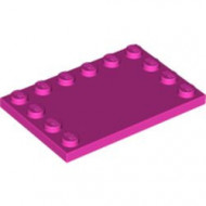 6180-47 Tegel 4x6 met noppen zijkant roze, donker NIEUW *5K0000