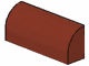 6191-88 Steen, 1x4x 1 1/3 met afgeronde top, geen noppen bruin, roodachtig NIEUW *1L096