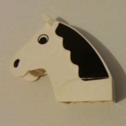 6244px1-1G Kop paard wit gebruikt *0D000