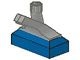 69c01-7G Kraan 1x2 grijze kraan blauw gebruikt *0B0000