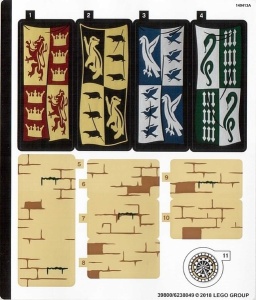 75954stk01 STICKER 75954 HARRY POTTER: Great Hall sticker 1 NIEUW *0S0000