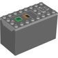 84599-86 Batterijbox 9 volt HERLAADBAAR !!Power Functions el. Aansluiting (Past niet door brievenbus) grijs, licht (blauwachtig) NIEUW *
